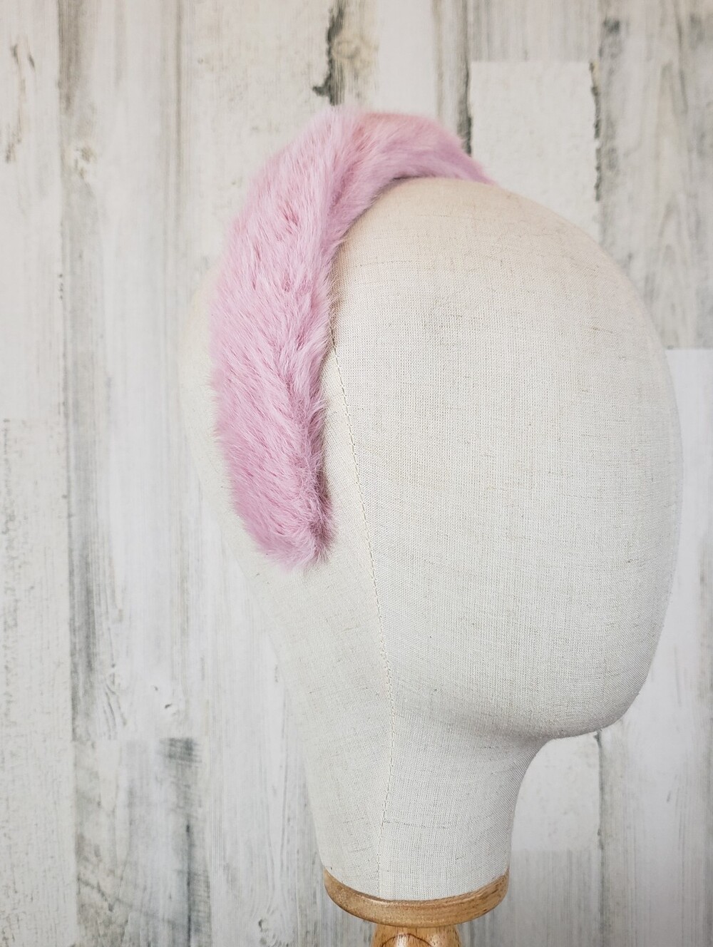 Pink Faux Fur Headband